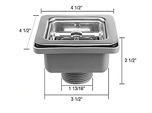 Image of HAPPY HOMES 304 Stainless Steel Kitchen Sink 18 x 16 x10 Inch BLACK Matt Finish Single Bowl with Nanocoated Undercoating, Sound Dampening | Square Coupling & Metal Fruit Basket | 7 Years Warranty