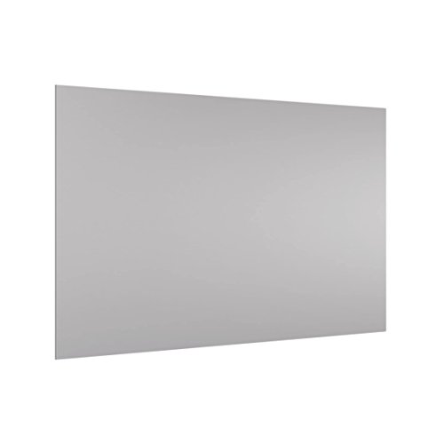 Verre trempé style uni gris de 4mm d'épaisseur pour fond de hotte magnétique haut de gamme