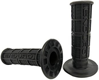 Compatible with Suzuki 03-13 DRZ 125 L 00-07 DRZ 400 E Enduro Dirt Bike Black Grips 7/8" Bar