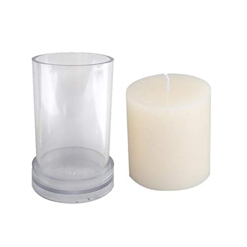 Bougie de bricolage faisant la bougie en plastique de forme de cylindre faisant l'outil de moule de savon de savon pour la fabrication de bougie Cover