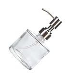 BEBEMOKO Botella Dispensadora de Vidrio Recargable para Champú y Gel de Ducha Bomba Dosificadora para Hotel y Hogar Frasco Vacío Reutilizable para Jabón Líquido