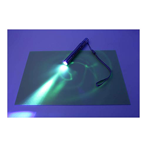 lumentics Juego de Pinturas lámpara (DIN A5)  para Pintar la luz sobre una Placa de plástico Estable Que Brilla en la Oscuridad. Set para Pintar con luz para niños, como Regalo o para Manualidades.