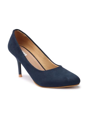 Image of ELLE Women Pointed Toe Stiletto Heel Slip-On Pumps