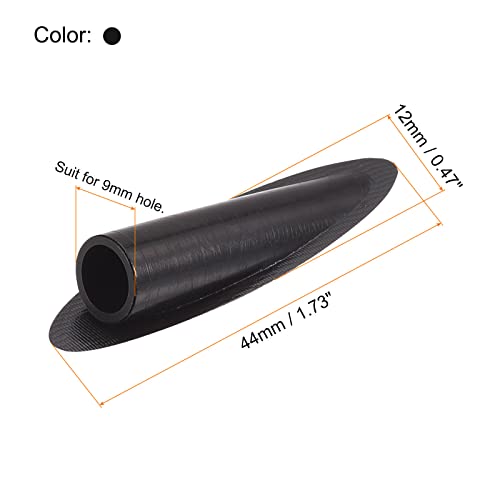 Image of MECCANIXITY 9mm Plastic Pocket Hole Plugs,Wood Plugs for Pocket Hole Jig Working Tool Accessories,Black Pack of 100