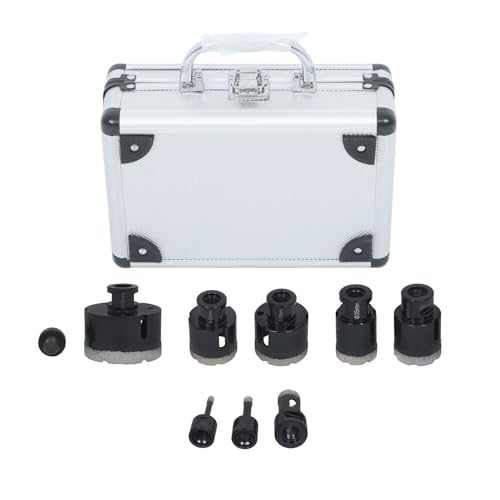 Kit brocas corona diamante para cerámica 9 piezas miniatura 3