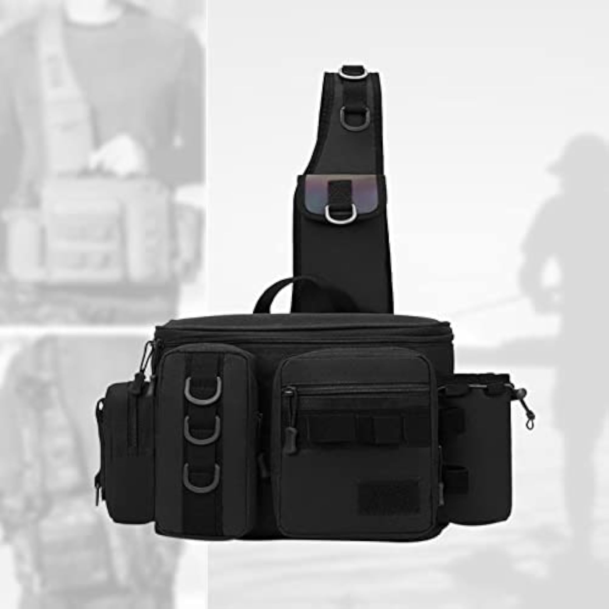 Fishing Tackle Bag Rod Holder Carry Case