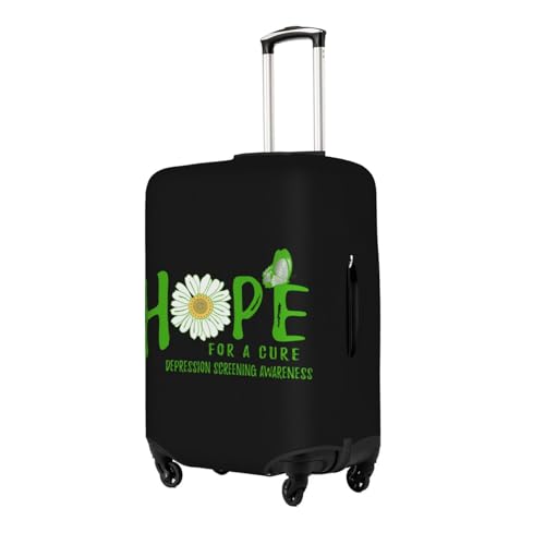 Travel Luggage Cover Hope For A Cure Donate Awareness Flower Fashion Washable Baggage Suitcase Protector Fit For Luggage Large2