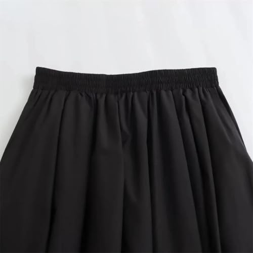 Women Plaid Lace Up Skirt High Waist Midi A-Line Casual Chic Streetwear Swing Comfortable Skirt2