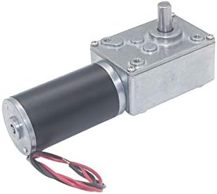 NO-LOGO L-Yune, 1pc 12V CC 24V Turbo Fuerte de par Gusano Motorreductor Tipo-D Eje de Alta Potencia Invertida de Baja Velocidad de Big Worm Gear Motor (Color : 260 RPM, tamaño : DC 12V)