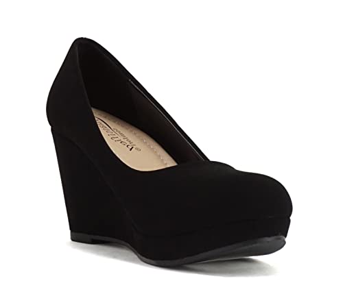 CITYCLASSIFIED Mark/Thomas ~ Womens Mary Jane Strap Comfortable Office Dress Platform Wedge Pump Heel Shoes4