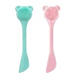 Daubigny 2Pcs Silicone Face Mask Brush,2020 Upgrade Double-Ended Facial Mud Mask Applicator...