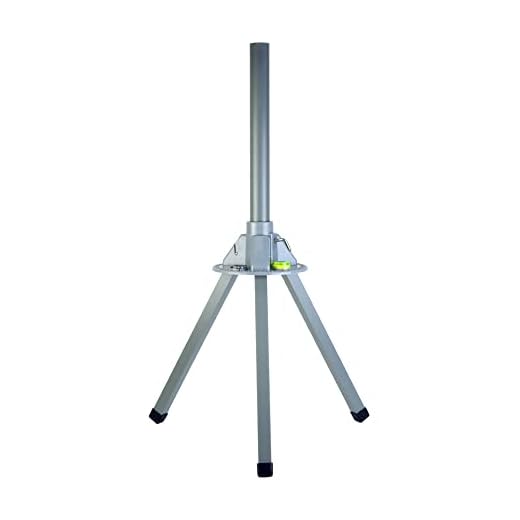 Dish Tripod with Level and Compass, 3 Feet Tall