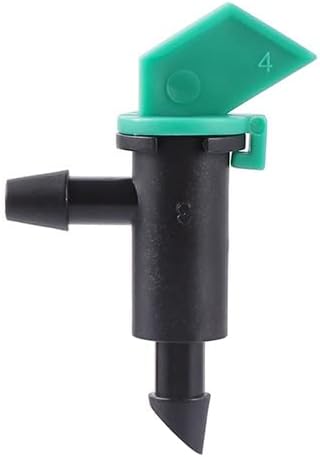 200pcs Flag Dripper 1/4" Barbed Steady Flow Micro Drip Irrigation Emitter, for Garden Bonsai Plants Flower Watering Dripper (Color : 4L)
