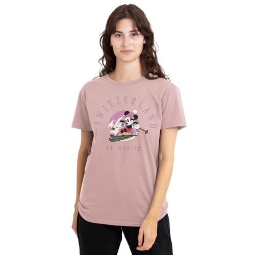 T-Shirt Mickey Mouse Rose pour Femme - Style Disney Casual au Quotidien