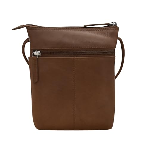 Image of ili New York Leather Mini Sac Crossbody - Genuine Leather Crossbody Bags for Women with RFID Blocking, Adjustable Strap