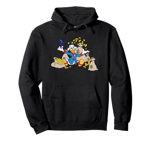 DuckTales Gold Everything Hoodie en coton premium avec finitions dorées graphiques