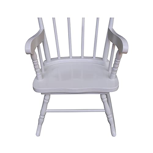 International Concepts Juvenile Rocker, Linen White #TOP6