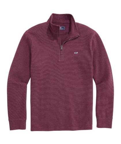 Image of vineyard vines Men's Saltwater Quarter-Zip Pullover Sweater