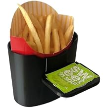 Vent N Door Caddy and Sauce Caddy Combo Pack French Fry Holder Holds Fries, Sauce & More - Connects to Vent and Door Just Clip It On - BPA Free - Shark Tank