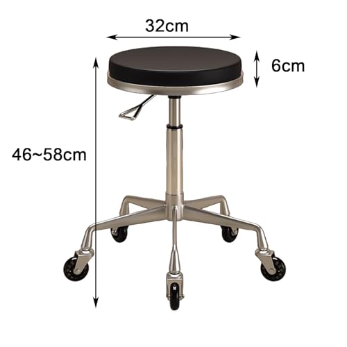 Tabouret de massage pivotant à roulettes pour bureau et maison - 3