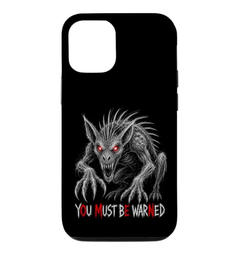 �`���p�J�u�� You Must Be Warned Omen Warning �v�G���g���R �X�}�z�P�[�X iPhone 12/12 Pro �p