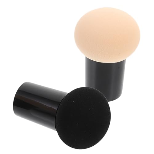 Healvian 2Pcs Makeup Puff for Cosmetics Application Fluffy Compact Powder Puff for Foundation Blush Gentle Touch Colors for Daily Use