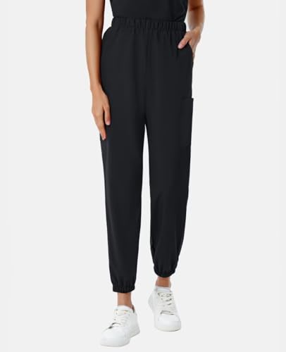 Scrubs for Women Set, V-Neck Scrubs Top & Jogger Pants Medical Scrubs Set with 8 Pockets, Yoga Waistband - Image 5