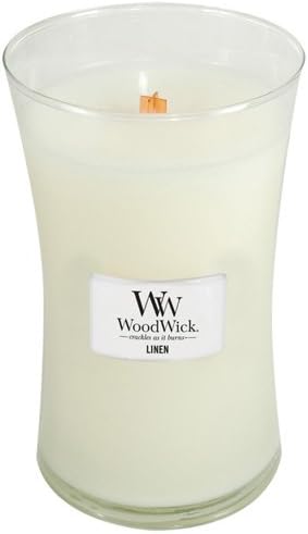 WoodWick Candle Linen Large Jar