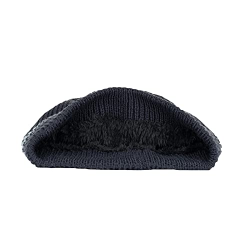 Image of BCDlily Fleece Lined Knit Beanie Hat Winter Hats for Women Men Warm Knit Ski Cap