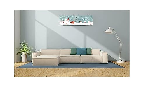 Image of DARSHANAM WORLD Beatiful Designer Ac Cover / / Cutest Printed Air Conditioning Dust Cover For Indoor & All Type AC Split Covers / / Colorfull Folding Designer Ac Cover (Sweet Happy Winter 1 Ton)