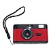 Kamonda 35mm Film Camera Retro Style Camera, Focus Free, Reusable, Built in Flash, Easy to Use for Photography Enthusiasts, 120x60x40mm, Red