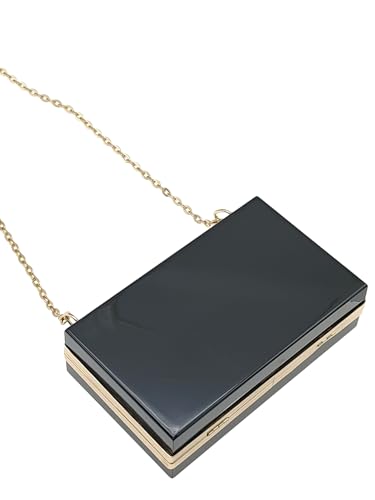 Women's Acrylic Clear Clutch Purses Transparent Box Crossbody Bag Evening Wedding Party Handbag With Chain4