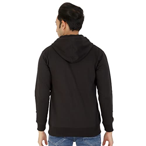 Image of D-GREEN Sweatshirt for Men Stylish Hoodie with Zipper and Full Sleeves Winter Wear