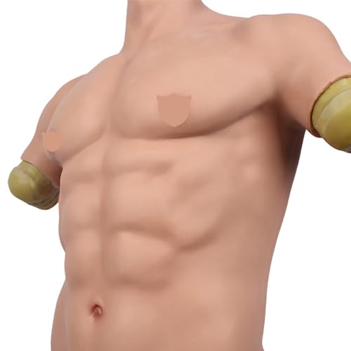 Combinaison musculaire réaliste en silicone – Améliore le physique avec une texture douce de la peau, parfaite pour le cosplay et les spectacles de drag