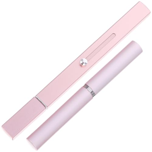 KICHOUSE Pinceles de Labios para Mujer 2 Piezas Retractiles Portátiles de Nylon Rosa, Aplicador para Lápiz Labial y Brillo de Labios, Herramienta de Maquillaje Compacta para Retoques