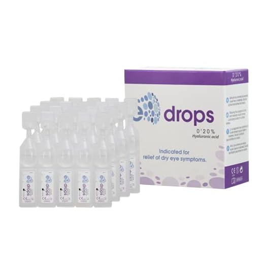 E-Drops Monodosis, Elentillas, Gotas Oculares Humectantes, Ácido Hialurónico, Calma Ojos Secos, 20 ampollas de 0.4 ml