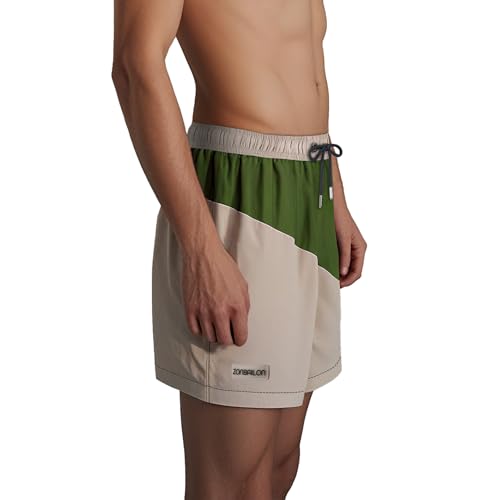 Mens Swim Trunks Mesh Lining Bathing Suit Mens Board Shorts Swimwear with Pockets