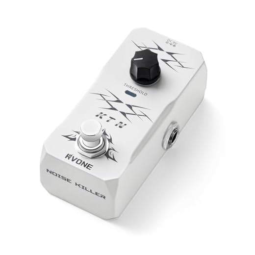 RVONE Noise Gate Guitar Pedal, Intelligent Noise Suppressor Pedal with Smart Threshold Control, Noise Killer Guitar Pedal, True Bypass & Aluminum Case, Analog Guitar Effects Pedal