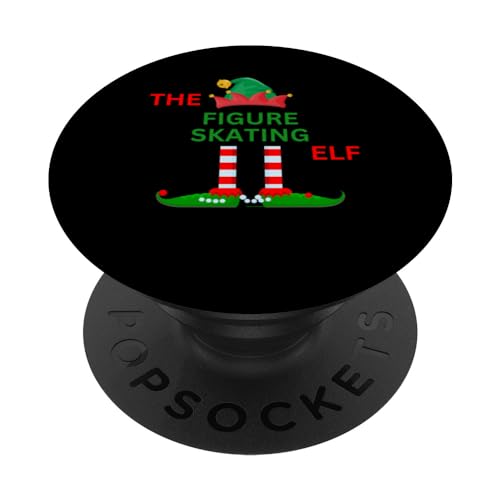 The Figure Skating Pyjama de Noël amusant Elfe Chemise familiale PopSockets PopGrip Interchangeable The Figure Skating Pyjama de Noël amusant Elfe Chemise familiale PopSockets PopGrip Interchangeable