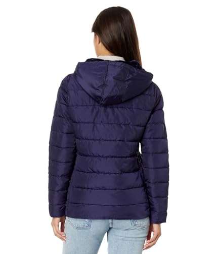 U.S. POLO ASSN. Chevron Cozy Faux Fur Lining Quilted Hooded Puffer with Side Panel2