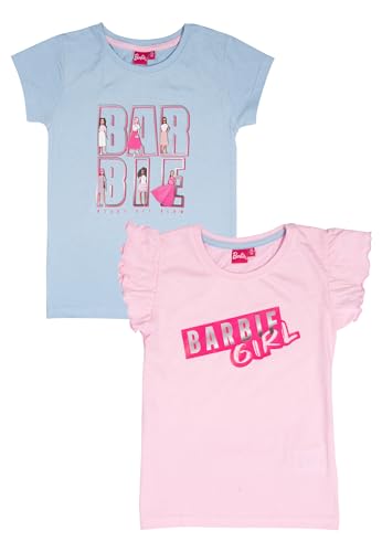 T-shirts Barbie à volants pour fille parfaits pour l'école et le parc