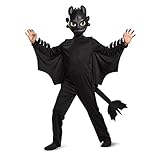 Quenny Halloween Children's Dragon Taming Knight Costume - Toothless Dragon Stage Costume - Festive Party Dress-Up (Large, 8-10Y)