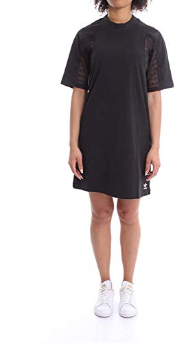 Adidas Damen LACE Tee Dress, Black, 52