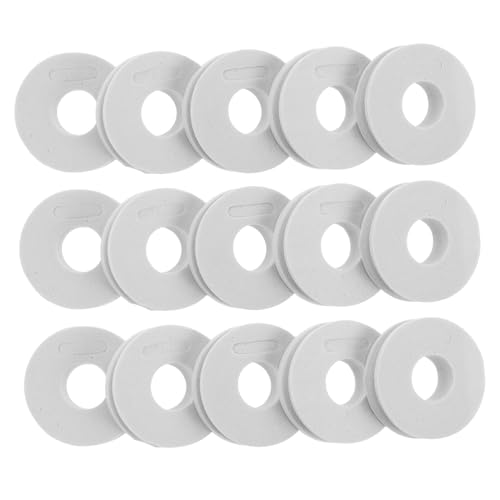 KESYOO 50pcs Fishing Coil Pan Fishing Line Storage Fishing Line Spooler Rig Holder for Fishing Winding Board Fishing Rig Holder Fishing Line Holder Fishing Leader Holder White Foam