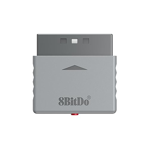 8Bitdo Odbiornik retro Bluetooth do PS1 PS2 i Windows, kompatybilny z kontrolerem Xbox, kontrolerem Bluetooth Xbox One, Switch Pro i kontrolerem PS5/PS4