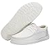 Hey Dude Men's Wally Linen Natural White Size 8 | Menâ€™s Shoes | Men's Lace Up Loafers | Comfortable & Light-Weight