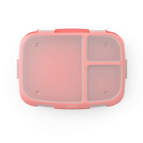 Bentgo Fresh Tray (Red) With Transparent Cover - Reusable, Bpa-Free, 4-Compartment Meal Prep Container With Built-In Portion Control For Healthy At-Home Meals And On-The-Go Lunches #TOP2