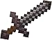 Mattel Minecraft Netherite Sword 17 inch Pretend Play