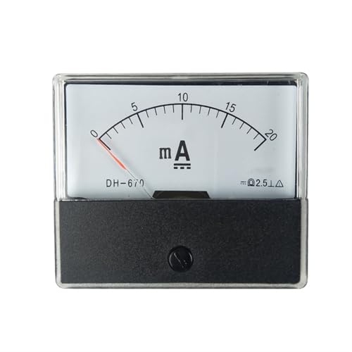 Ampèremètre analogique DH-670 outil de mesure courant continu 50mA