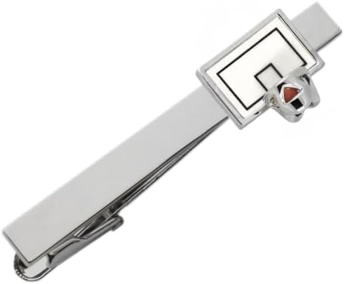 Silver Basketball Hoop Rim Tie Clip image 5
